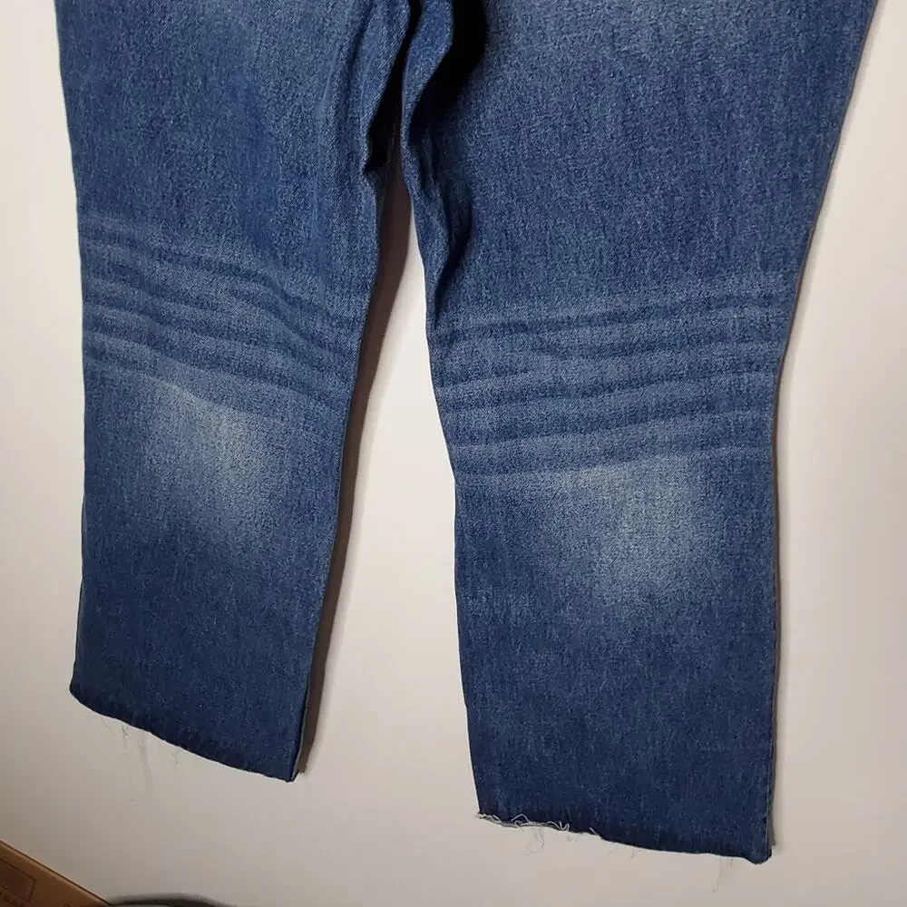 VIGOSS Royce 70's Stovepipe Crop  Medium wash Denim  Size 14 New with tags